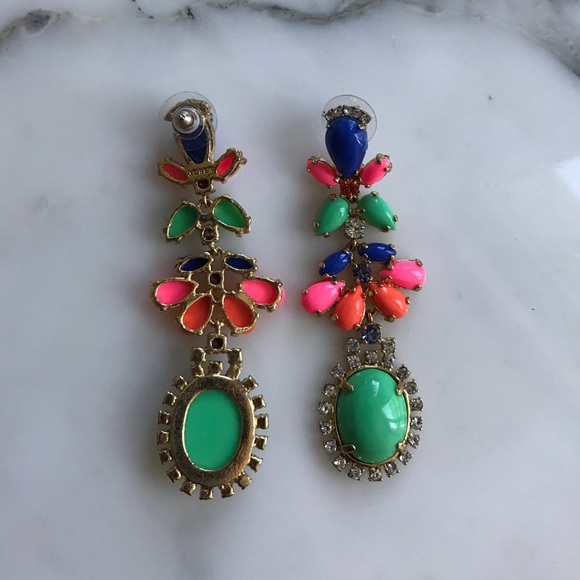 JCrew multi colored earrings - Picture 2 of 2